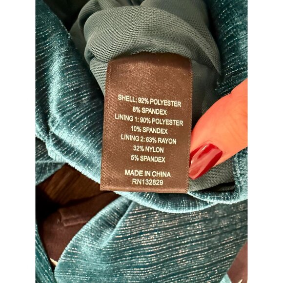 Michael Costello x REVOLVE Libra Mini Dress Turquoise NWT - Size S - Picture 4 of 8